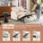  Upholstered Corduroy Convertible Reclining Sleeper Couch Pull Out Sofa Sofa Bed Loveseat Recliner For Small Space-724317551