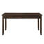 Table de salle à manger 5 pièces en cerisier foncé avec tiroirs fonctionnels, table et 4 chaises rembourrées en chenille pour la finition, les chaises et la cuisine fonctionnelle en bois