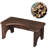 6.5 Inch Wood Toilet Stool With Arc Design - Heavy Duty 400 Lbs Capacity Squat Stool For Adults, Anti- Compact Bathroom Footstool