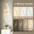 Battery Operated LED Wall Sconces with Remote Control, Stepless Colors 3000K-6000K/  Dimmable/ Memory/ Timer/ Night-Light, 39 In, 2-Pack-129238559