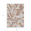 Tapis intérieur / extérieur géométrique lavable en cuivre 9 pi x 12 pi