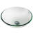 Glass Circular Vessel Bathroom Sink-10363219