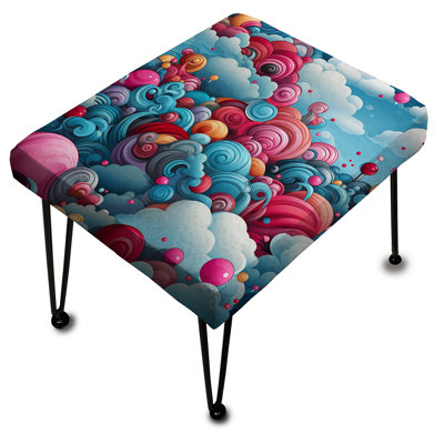 Repose-pieds Poupart Candy Crush Chaos - Pois