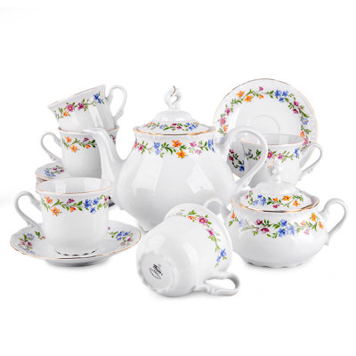 Thun 1794 A.s. 40.58oz. Floral Teapot Set