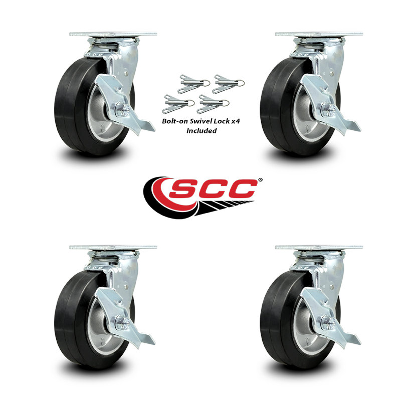 Rubber and Aluminum Caster