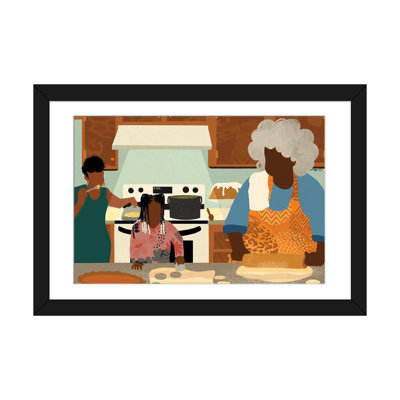 «Passing It Down» par Deelashee Artistry, reproduction d'art graphique sur toile