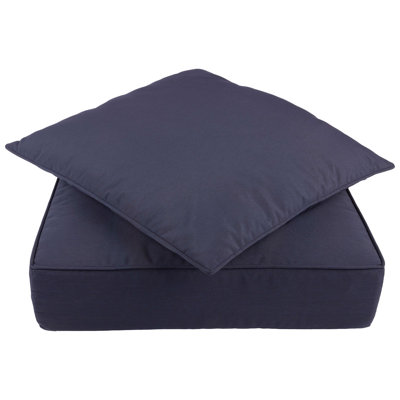Outdoor Cushion - 24x24 Outdoor Chair Cushions with Sun and Water-Resistant Removable Covers - Memory Foam Patio Cushions by Lavish Home by Lavish Home