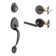 Copper Creek Handleset with Single Cylinder Deadbolt and Copper Creek Door Lever and Colonial Rosette