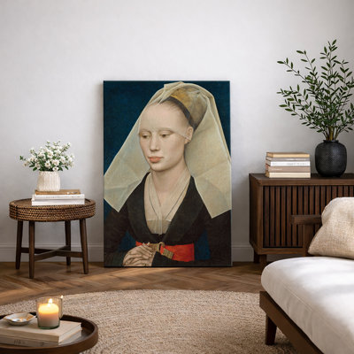 Renaissance Woman Portrait Classic European Artwork, Vintage Lady Museum Style Pictures, Framed Canvas Giclee Print Wall Art