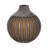 Decorative Round Glass Vase with Cutout Pattern for Home Decor - Tall Flower Vase Accent for Console Table, Shelf, or Living Room Styling - 12"-1603208942