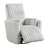 Luxurious Corduroy Upholstered Swivel Glider Reclining Chair With Matching Pillows For Modern Living Rooms