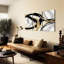 3Pcs Framed Abstract Wall Art Gold Lines Picture Canvas Prints Modern Line Prints Living Room Bedroom Office Poster Gallery Home Decor 16X24 Inch Ready To Hang