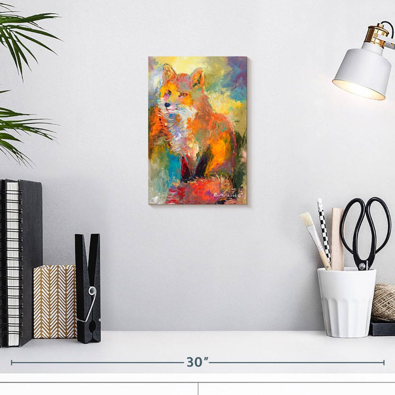 Wild Fox, 12" H x 8" W