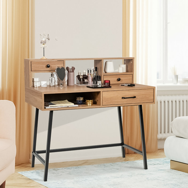 Baysenie Steel Writing Desk