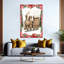 «Gingerbread Lane», art abstrait de paysage de pin contemporain en hiver-2118122671