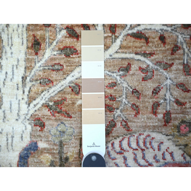 Tapis oriental brun en laine noué à la main 3 pi 0 po x 4 pi 9 po - MOA10288500