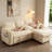 L-shape 81" Wide Space-Saving Sleeper Sofa Upholstered Pull-out Sofa Bed-530708314