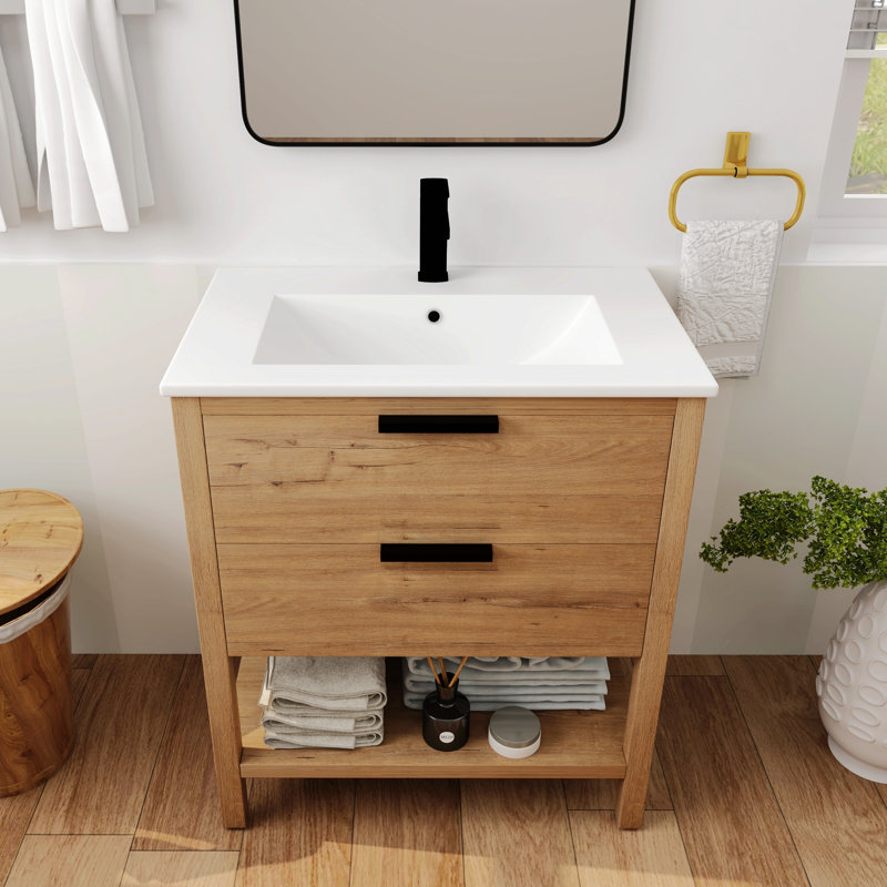 Hariette 30'' Single Bathroom Vanity with Top