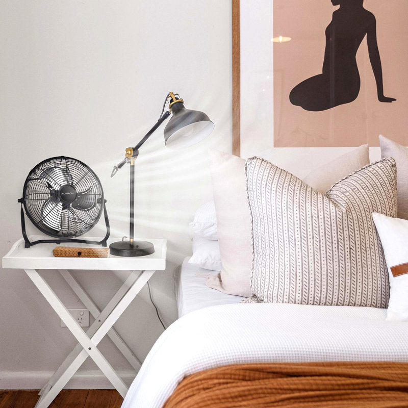Black Industrial Wall Mount Fan 3-Speed Indoor/Outdoorcommercial Ventilation Metal High Velocity Fan, 18" Wide