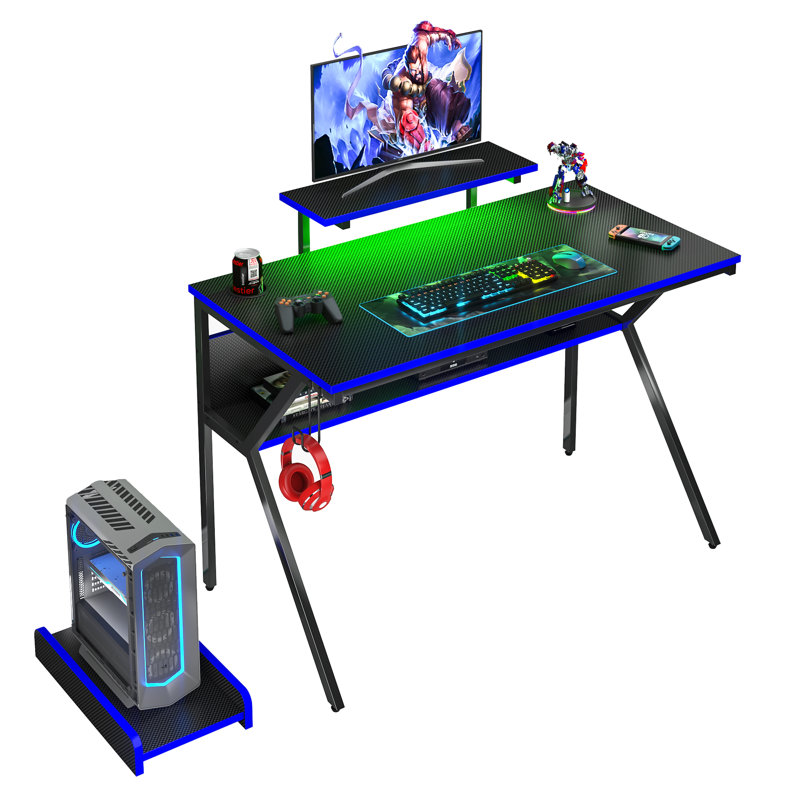 Bureau Greer, Bleu / noir
