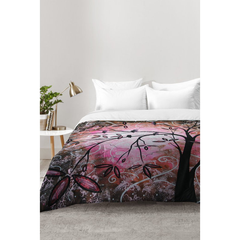 Ensemble d'édredon fleur de cerisier, Édredon double / grand + 2 taies décoratives sta