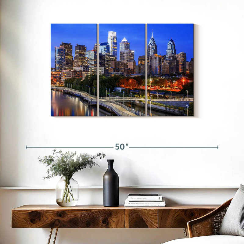 Sebbie Philadelphia Blue Hour, H 24 po x l 38 po