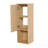 12 Inch Small Wall-Mounted Side Cabinet, Soft Closing Door, Suitable For Small Bathroom, Original Oak (Kd-Packing)
