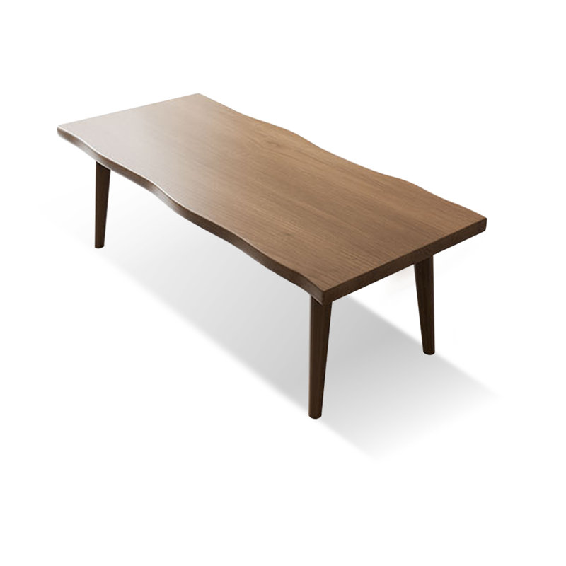 Tan Rectangular Solid Wood Butterfly Leaf Dining Table, 29.53"H x 70.87"L x 31.5"W