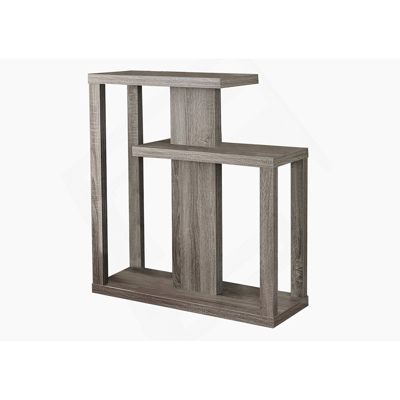 Table d'appoint, console, vestibule, étroit, canapé, stratifié brun, contemporain, moderne