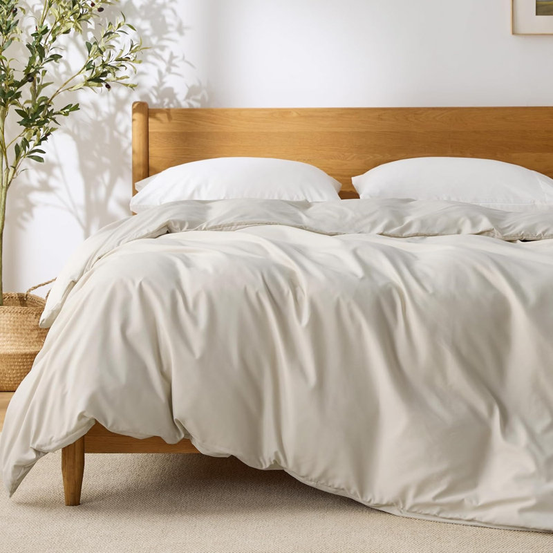 Bedsure Duvet Cover King Size—Only Includes 1 Duvet Cover for All Season, King Duvet Cover, Linen