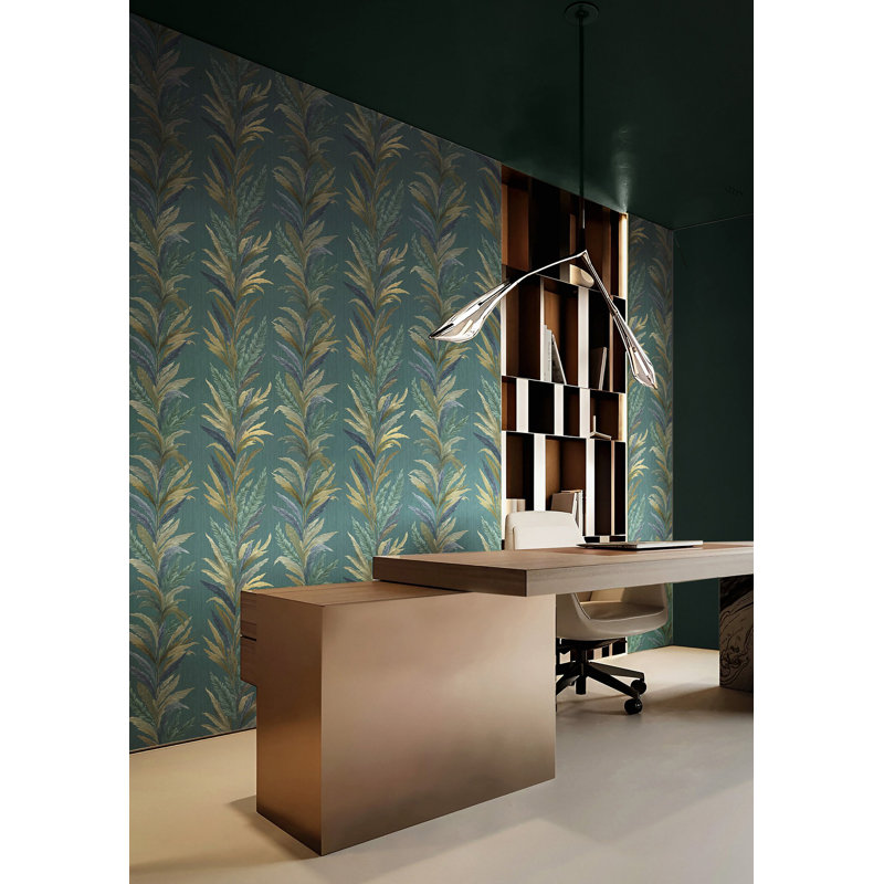 Tarn Leaf Flourish Wallpaper, Green