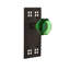 Craftsman Plate with Waldorf Emerald Door Knob-1226319323-1226319316