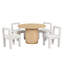 Ensemble de chaises de salle à manger modernes rembourrées Boucle-1733657306