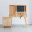 Commode Commode de table 100% chêne massif Dessus de table de bureau Commode de table compacte Accessoires de commode Largeur de rangement 90 cm Tiroir de rangement en bois naturel