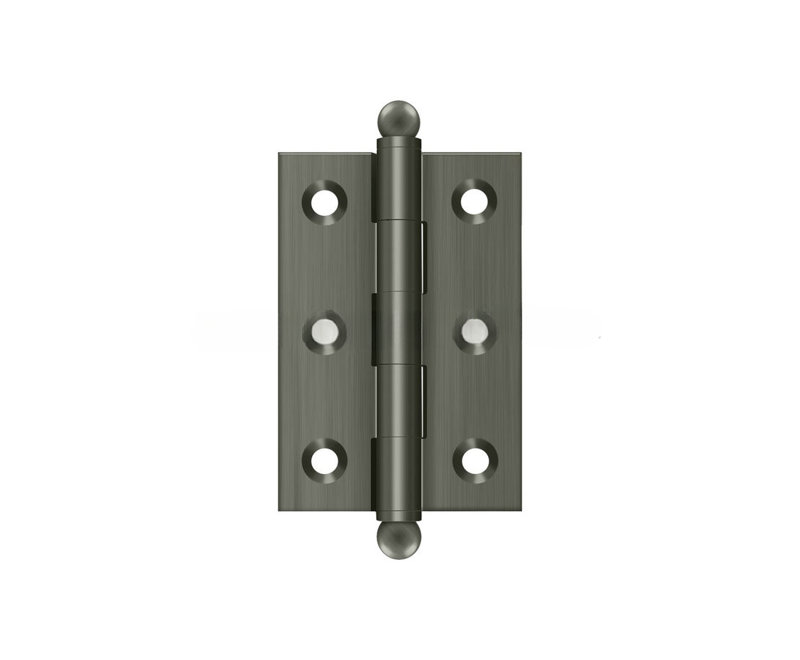 10'' x 10'' Solid Brass Traditional Hinge, Unlacquered Brass, 2.5" H x 2" W