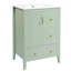 Meuble-lavabo de 24 po avec lavabo, une armoire avec porte à fermeture en douceur, 3 tiroirs à fermeture en douceur, poignées en métal rétro