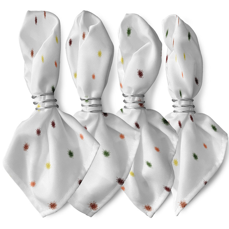 Ensemble de serviettes 4 pièces Jiesha Dots, Gris
