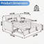 Myleen 2 Seater Linen Sofa Bed