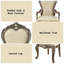 Ensemble de 2 chaises avec accoudoirs Latisha