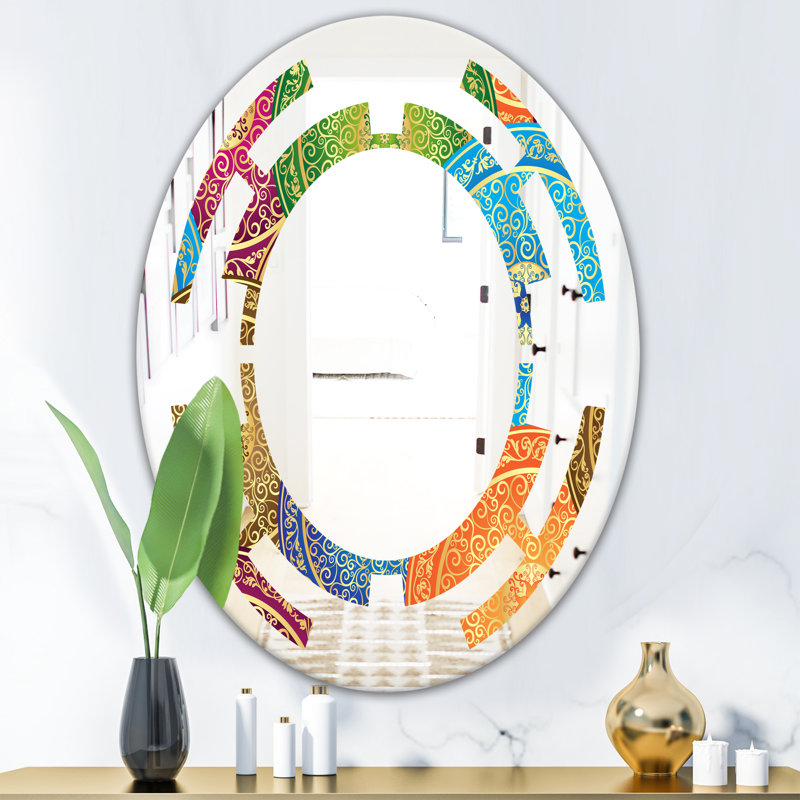 Miroir mural Space Coastal, 31,5 po x 23,7 po, Conception circulaire IV
