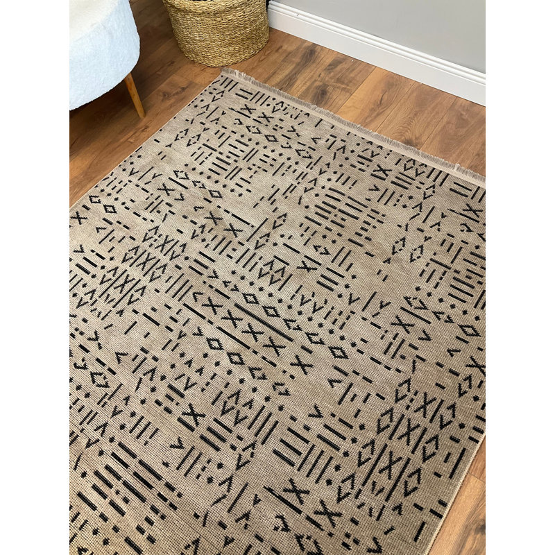 Amiliya Solid Colour Chenille Area Rug, Rectangle 8'4" x 6'8"