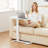 Overbed Bedside Table With Wheels, Adjustable Hospital & Home Use Bed Table, Rolling Laptop Table, Mobile Standing Desk-1156040693