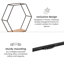 Gardner 5 Piece Hexagon Floating Shelf-130254651