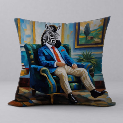  Coussin abstrait réversible Abstract