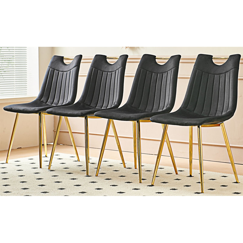 Ensemble de 4 chaises de salle à manger rembourrées