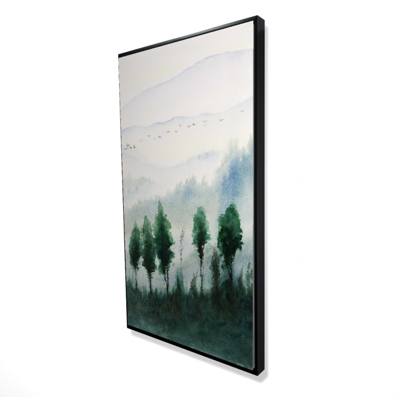 Paysage à l'aquarelle, reproduction sur toile