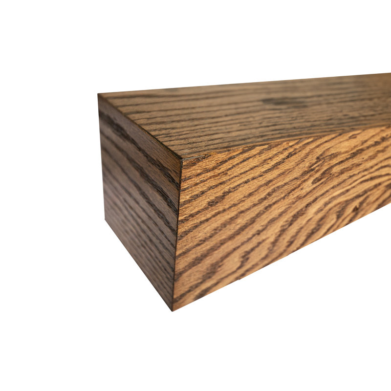 Emerald Lee 2 Piece Oak Floating Shelf, Honey, 3" H x 58"  W x 8" D