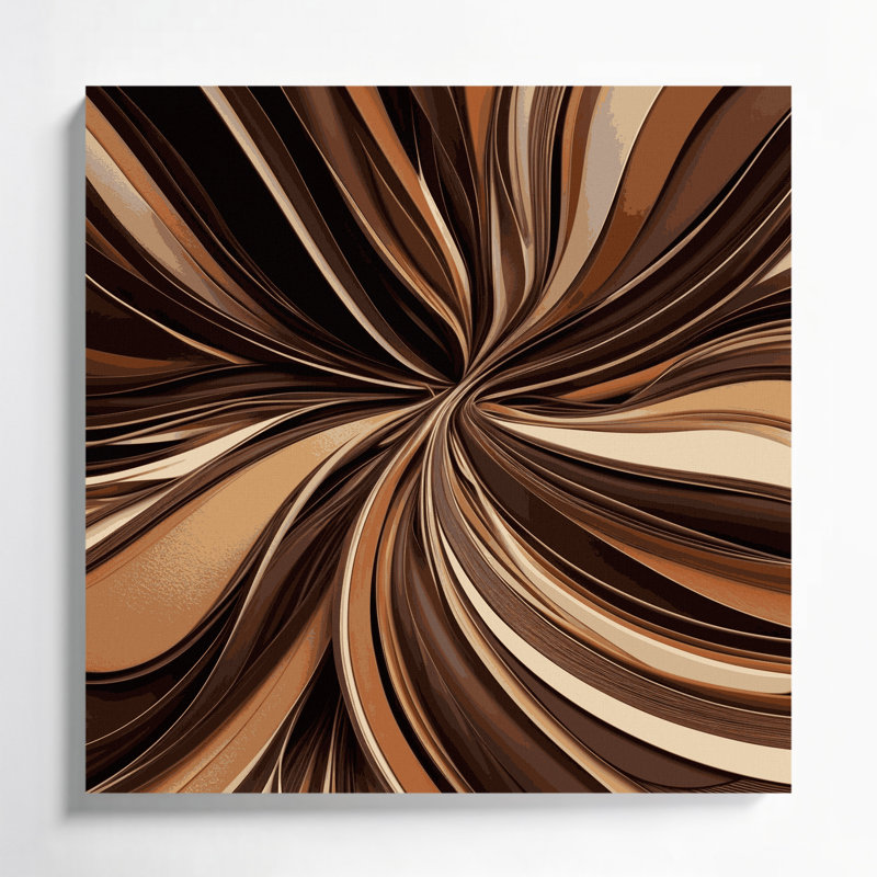 Art numérique sur toile, abstraction numérique 60, H 32 po x l 32 po