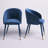 Mablethorpe Velvet Upholstered Dining Chair with Gold Trim-139894570