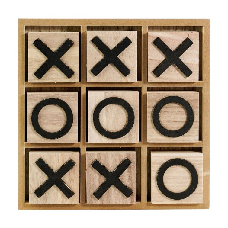 Fall Tic Tac Toe Board and Pieces Games for Kids Coffee 
